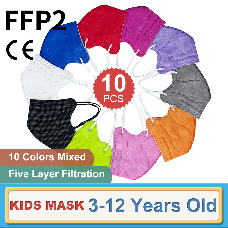 Kids Face Mask - 10PCS 어린이 FFP2 페이스 마스크 KN95