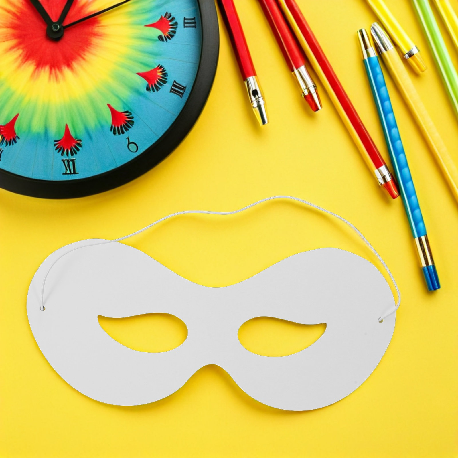 40Pcs 어린이 DIY 페인트 가능한 흰색 종이 마스 - Kids Face Mask 리뷰 및 가격