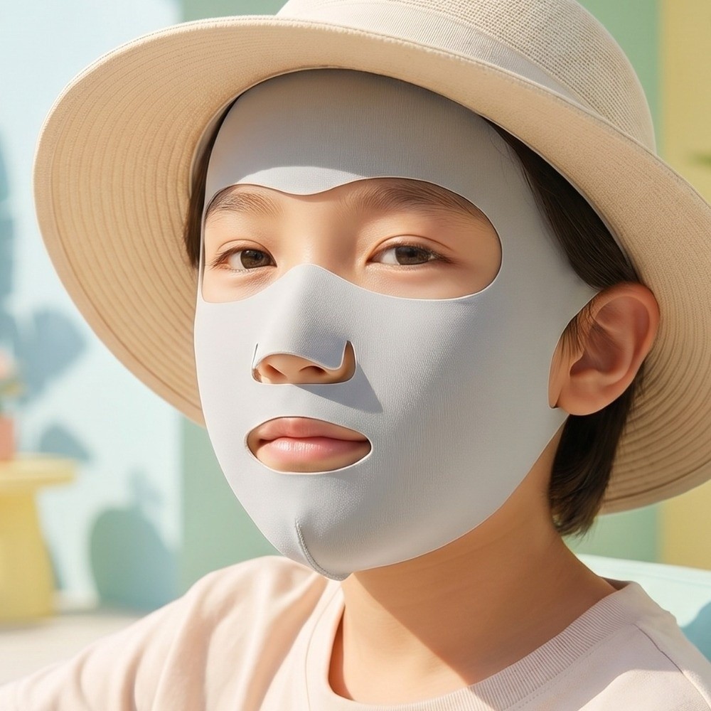 경량 통기성 어린이용 풀 페이스 마스크 아이스 실크 오 - Kids Face Mask 리뷰 및 가격