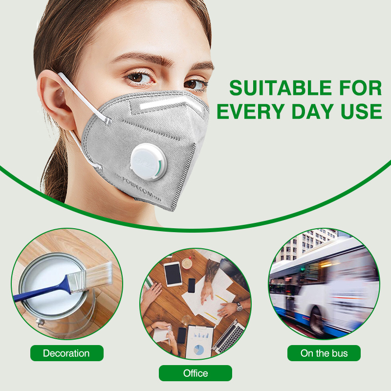 POWECOM KN95 마스크 활성탄 KN95 마스크  - Cloth Face Mask Washable 리뷰 및 가격